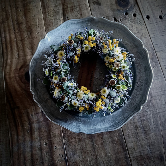 小さな魔女の棲む森 ～花草萌～】ドライフラワー リース 【公式通販】