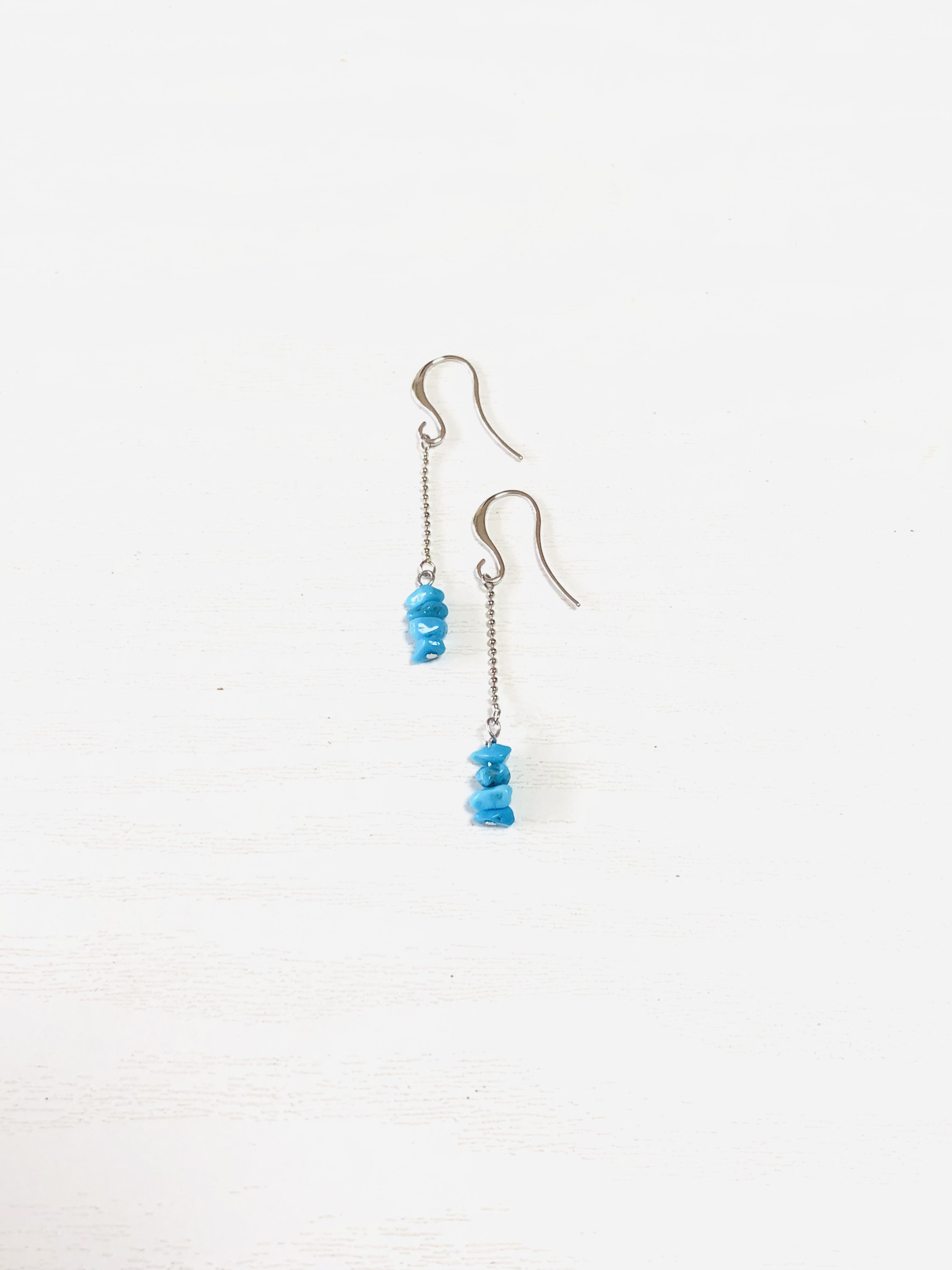 希少！スリーピングビューティーターコイズのピアス