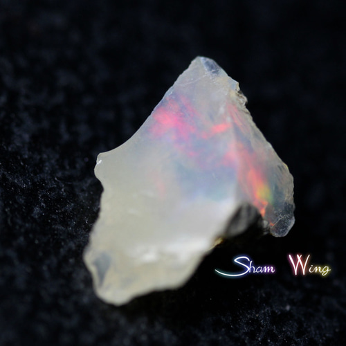 小粒オパール原石ラフカット7個 25ct✫美しい遊色✿天然石