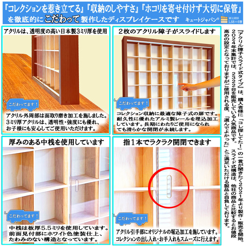 ドリームトミカ・ジブリトミカ箱対応ケース アクリル障子付