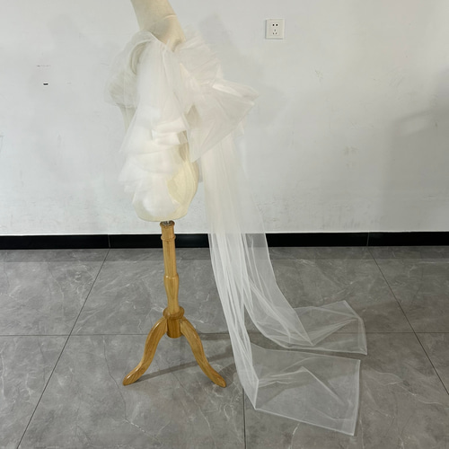 人気上昇！ホワイト トップス ソフトチュール フランス風 可愛い 結婚  