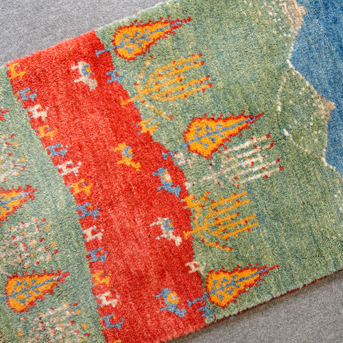 80×53cm 【ペルシャ絨毯 手織りギャッベ】アマレ族ギャッベ 80×53cm 【ペルシャ絨毯 手織りギャッベ】アマレ族ギャッベ