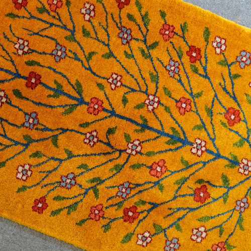 122×83cm 【ペルシャ絨毯 手織りギャッベ】アマレ族ギャッベ