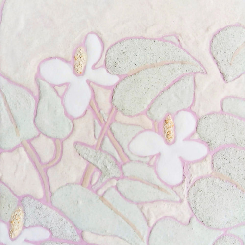 【希少】ドクダミの絵画 花アート 希少】ドクダミの絵画 花アート