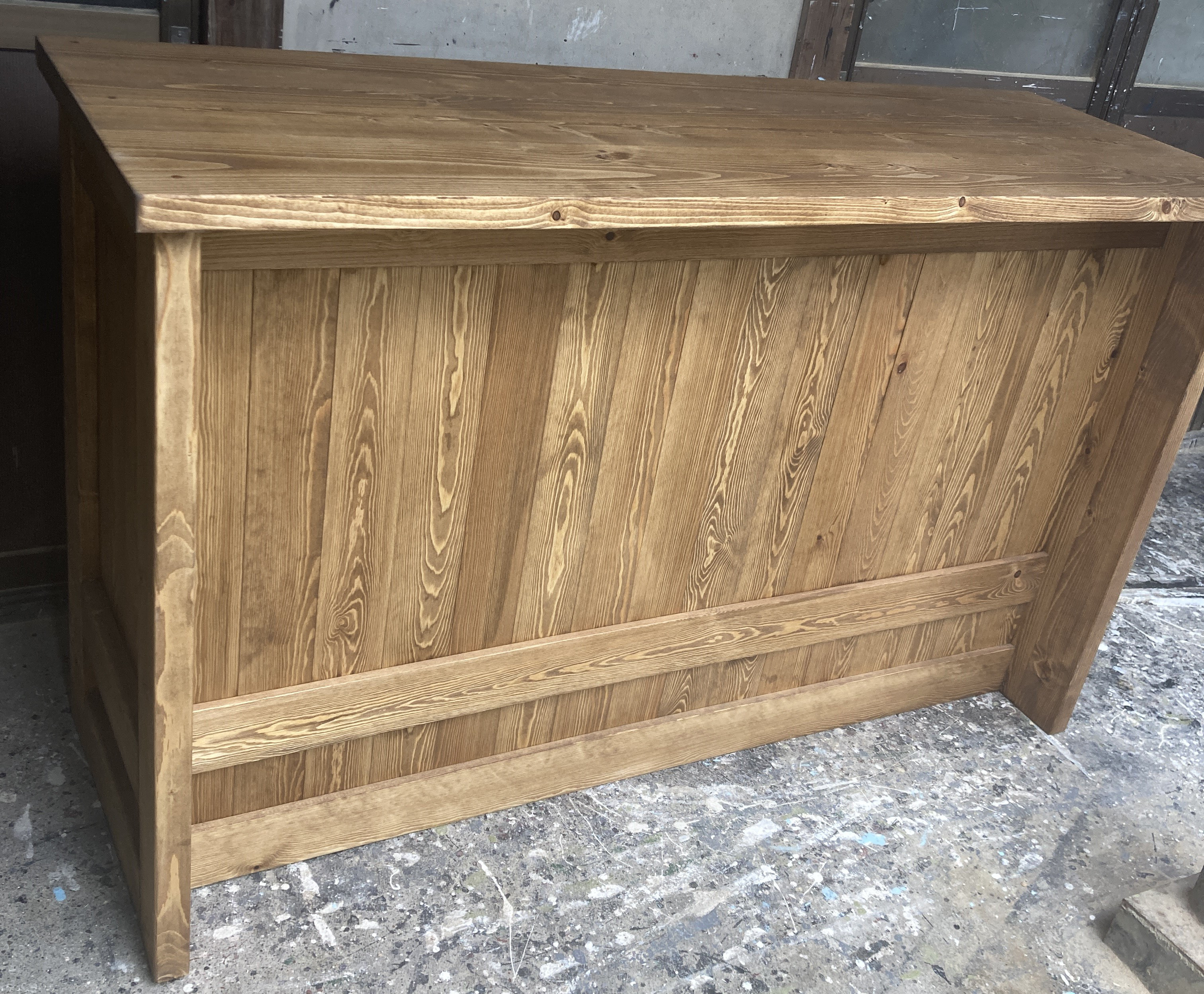 ［受注製作］☆左右幅広バーカウンターテーブル　受付カウンター【１５００】　レジカウンター