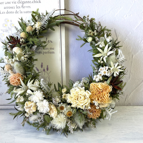 爽やかな初夏の三日月リース リース Atelier sol daisy 通販｜Creema  