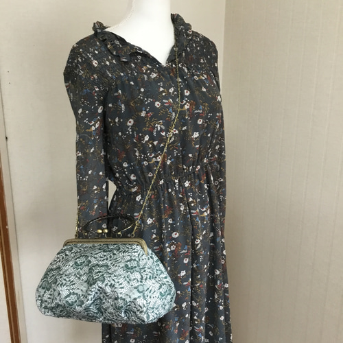 花ぷらら・オリジナル・1点もの・ハンドメイド・がま口バック