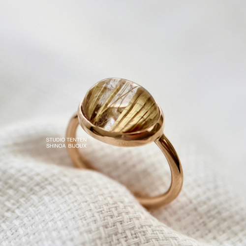 K10[ルチルの実]goldルチルクォーツ