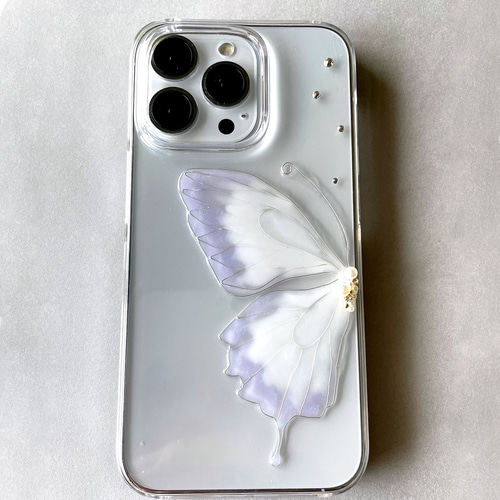 iPhone16e iPhone15pro iPhone14 蝶々 スマホケース クリアケース
