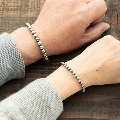 ナバホパール ネックレス 燻し加工 SILVA925 高級感 インディアン