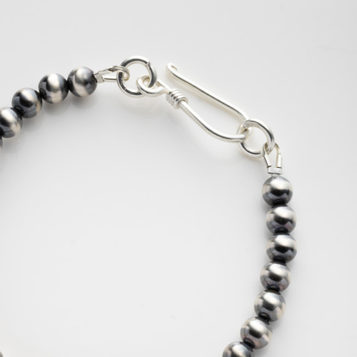 ナバホパール ネックレス 燻し加工 SILVA925 高級感 インディアン