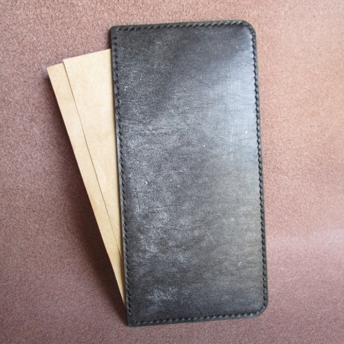 オーダー品　札入れ　ベイカーフルグレインブライドル 長札入れ ベイカー フルグレインブライドルレザー 手縫い キャッシュ