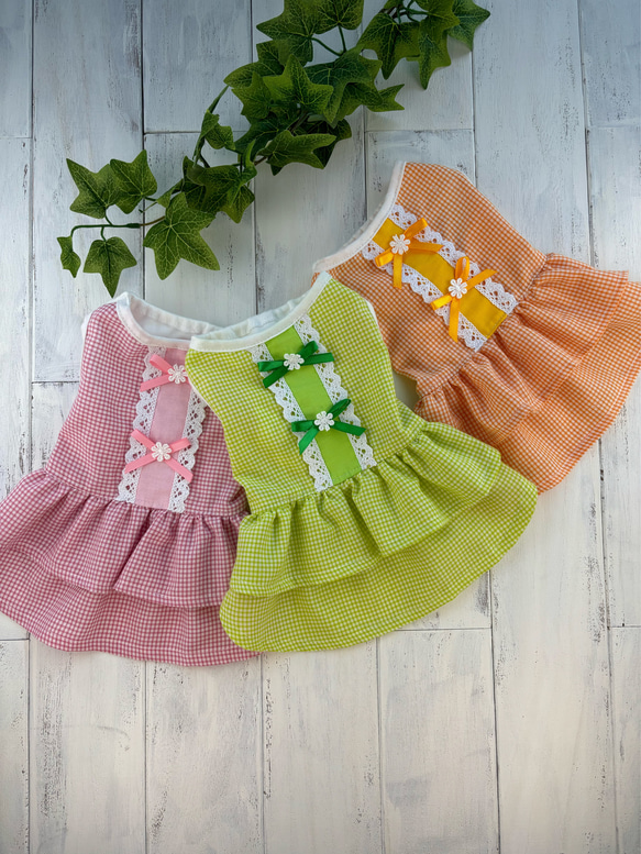 ライラックのワンピース オーダーページ 犬服 ハンドメイド ∞TuTu