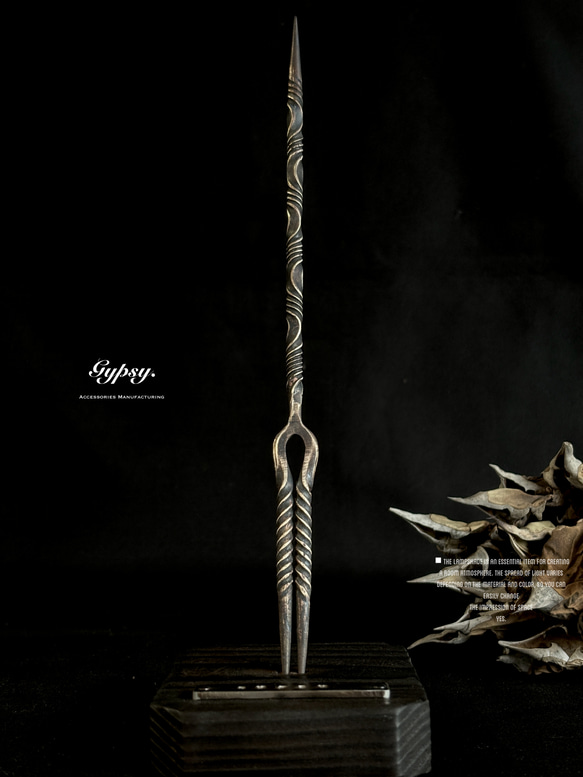 spiral Longinus × wood.stand『soil stick』2set 多肉植物