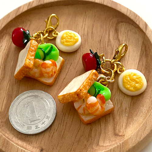 エビ 食品パン サンドウィッチ ミニトマト フェイクフード フェイク