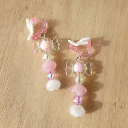 8.ハンドメイド 子供用イヤリング キッズイヤリング キラキラ