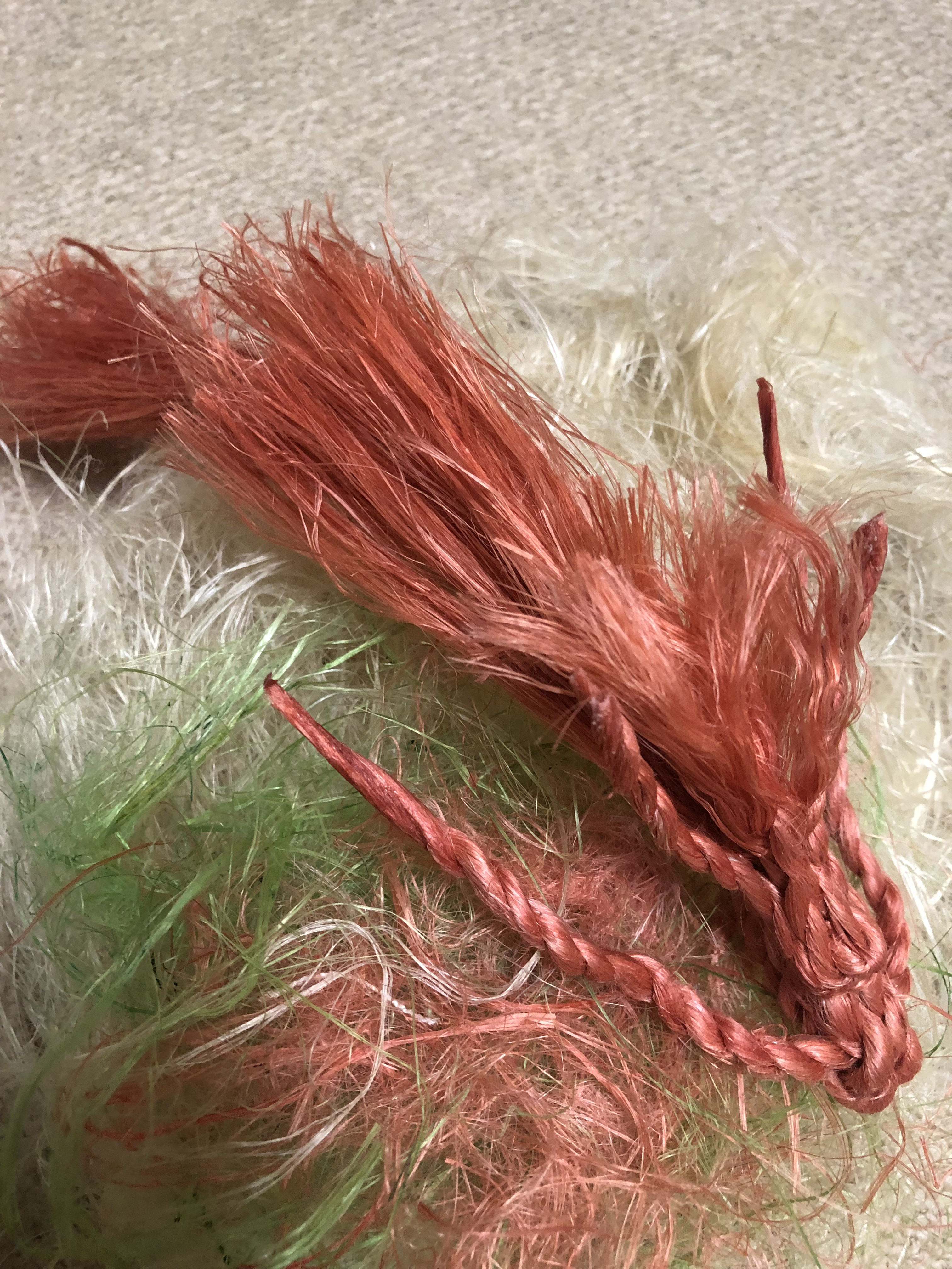 精麻祓い龍草木染め