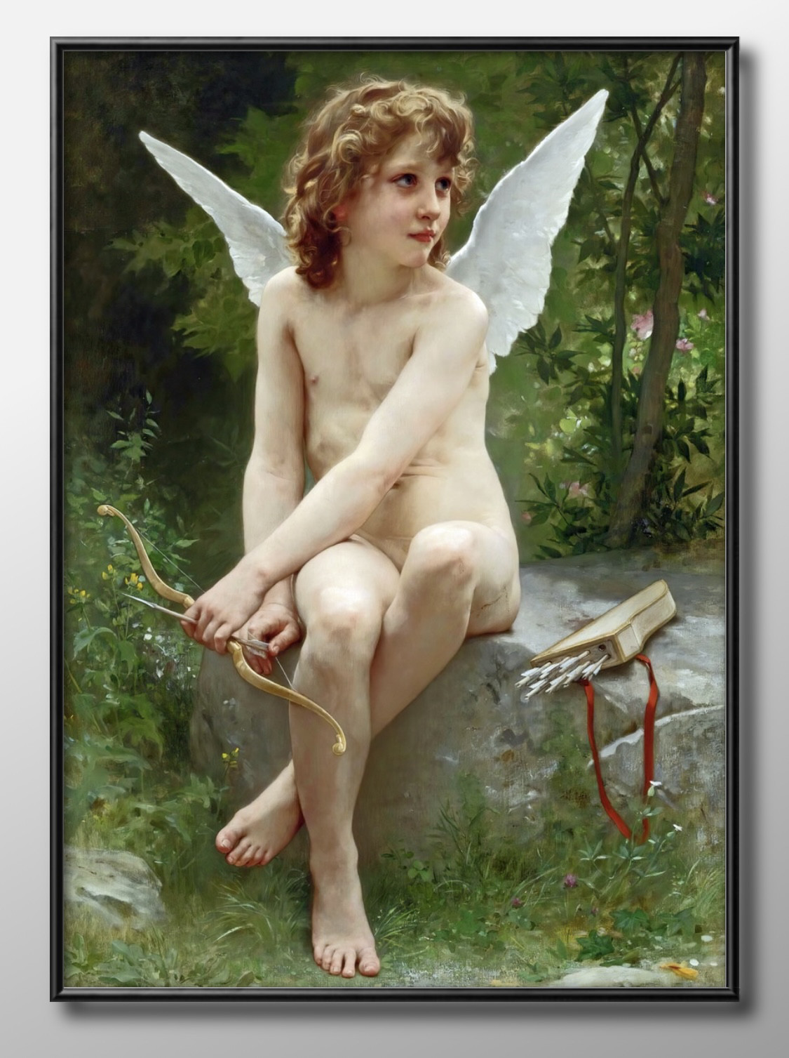 額絵 ウィリアム・アドルフ・ブグロー 壁掛け 絵画 アート 天使