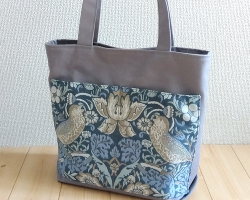 ウィリアムモリス川島織物トートバッグハンドメイドフルーツ William Morris - ウィリアムモリストートバックハンドメイド