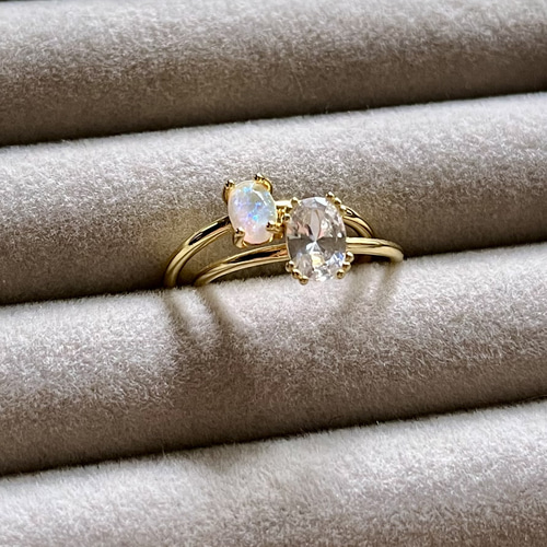 11号・14号】クラシックなジルコニアリング 指輪・リング Happy