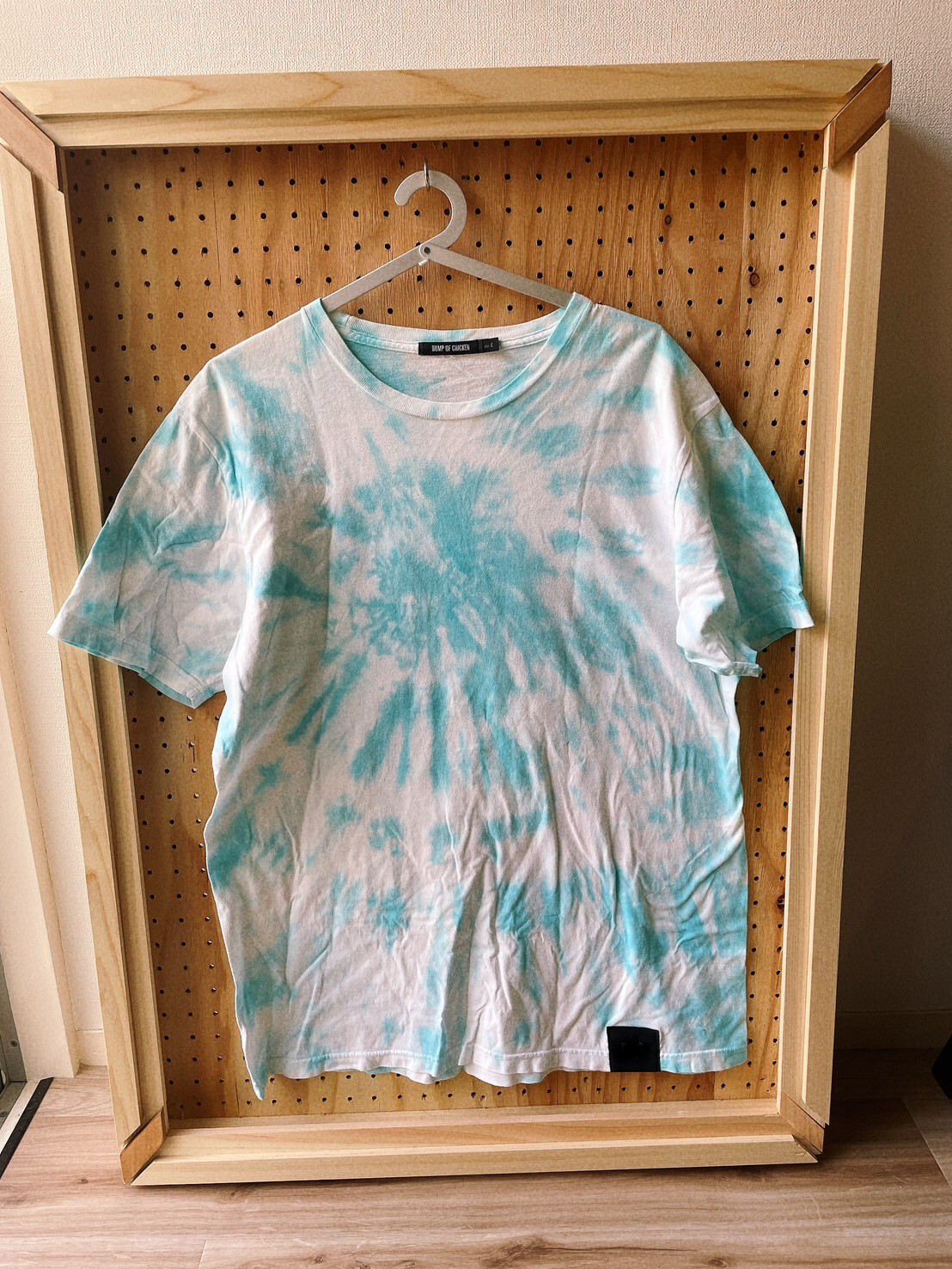 ハッピーなタイダイTシャツ(水色)