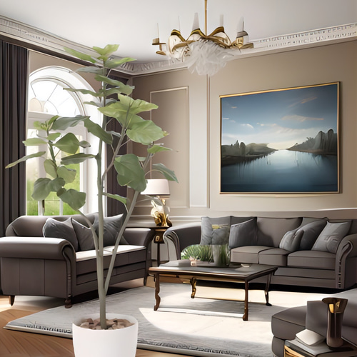 光触媒人工観葉植物ウォールグリーンフェイクグリーンウンベラータ1.51.