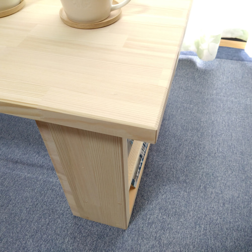 天然木 赤松集成材 ハンドメイド ローテーブル センターテーブル