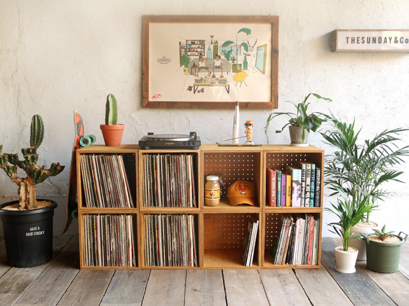 最新な Vinyl box おもちゃ箱 スタッキングボックス レコードボックス その他