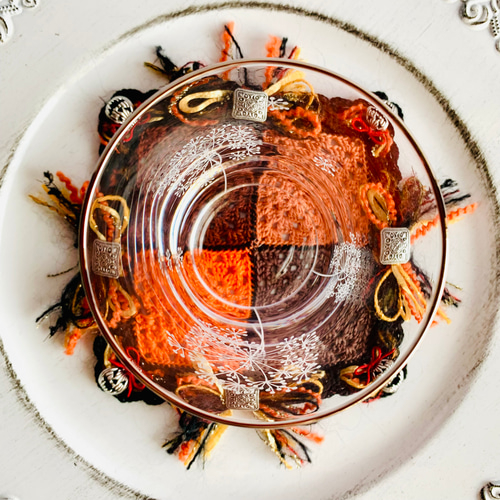 ハロウィンコースター ミニドイリー（グラニースクエア編み）《ホーム