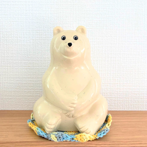 しろくま貯金箱⭐︎お花マット その他インテリア雑貨 ～pipo～ 通販