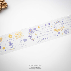 コラージュ風デザインペーパー 20枚 flower and butterfly