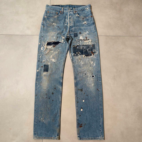 ビンテージ リーバイス 501 グランジデニム ダメージジーンズ w32 ビンテージ リーバイス501 グランジデニムダメージジーンズ w32 - メルカリ