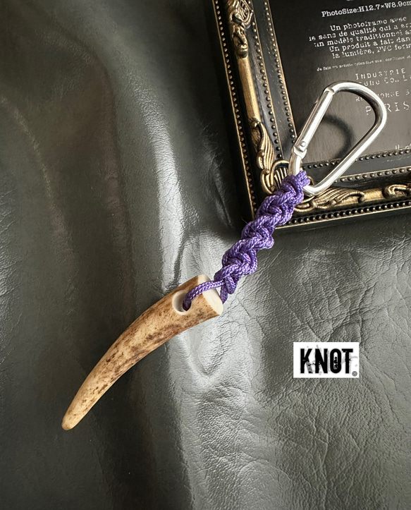鹿角パラコードキーホルダー DNA編み キーホルダー KNOT 通販 17736025