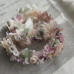 フラワー・リース Love リース 玄関 飾り ナチュラル おしゃれ 壁掛け かわいい