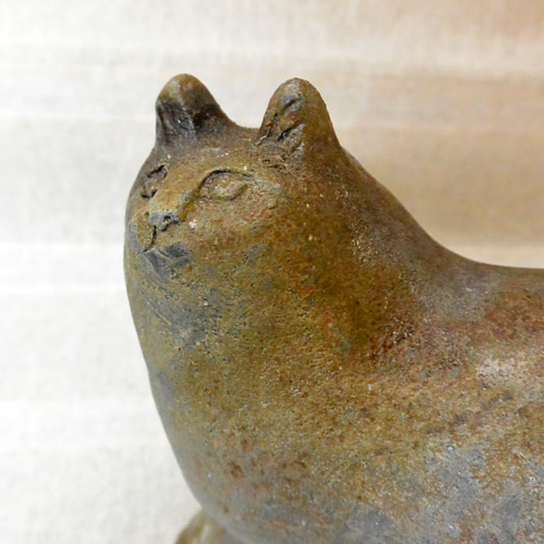 1950-60年代アメリカ手描きの瞳が美しく芸術的な雰囲気の猫ちゃんの陶器 アメリカ1960-70年代ビンテージ手書きの瞳が美しくスマートな猫