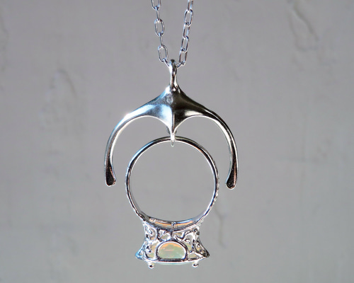 指輪をかけるペンダント / Ring Hang Wishbone Pendant