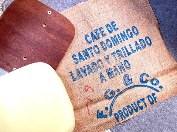 珈琲豆麻袋で作った椅子 