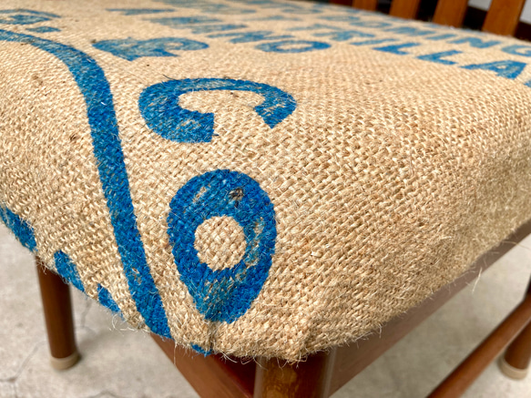 珈琲豆麻袋で作った椅子 