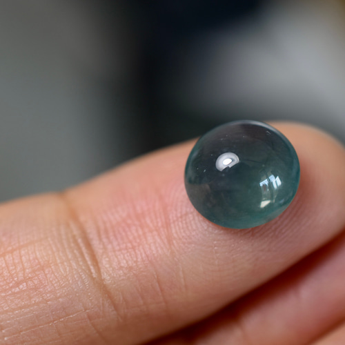 RS6-111 上品 宝石質 深い氷藍緑 天然グアテマラ産 A貨 本翡翠 ルース