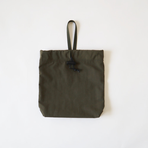 タスランナイロン 巾着 手提げ 撥水 軽量 オリーブ カーキ 巾着バッグ