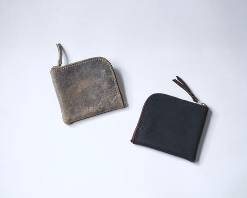 zip purse】ジップパース L字ファスナー 財布 ミニウォレット クー