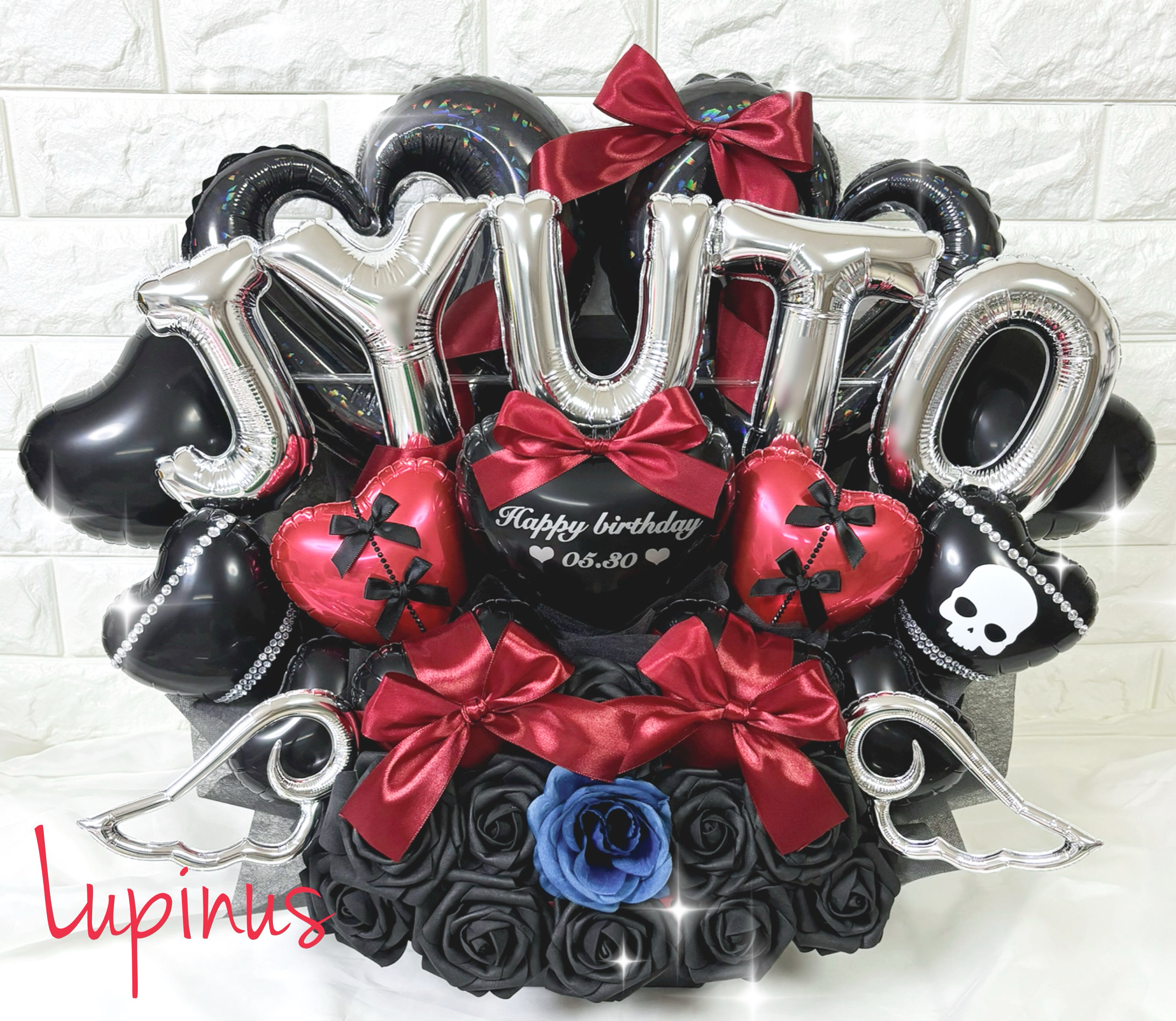 【推し活】バルーンアレンジ 5文字 生誕祭 誕生祭 卒業式 成人式