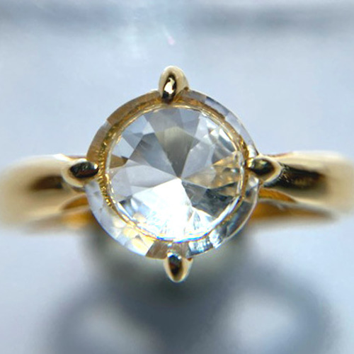 高千穂産天岩戸水晶 エイトスターカット リング 1.3ct シルバー