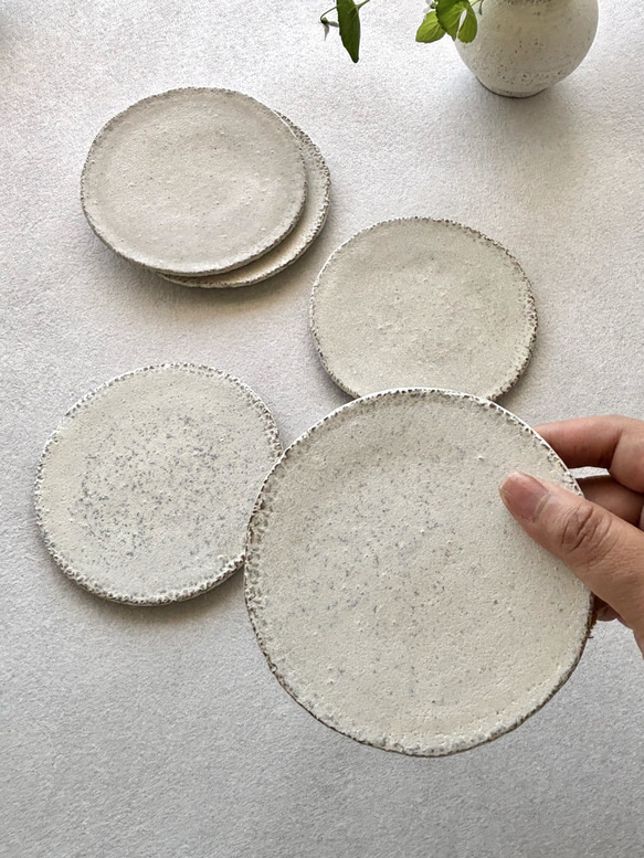⭐︎白釉 取皿 12cm ①〜⑤ 小皿 LA POTERIE SAKURA 通販 17737379