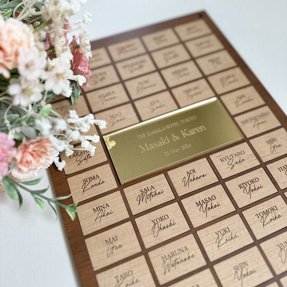 木の結婚証明書　ゲスト参加型　2色＋ゴールド ご案内いたします