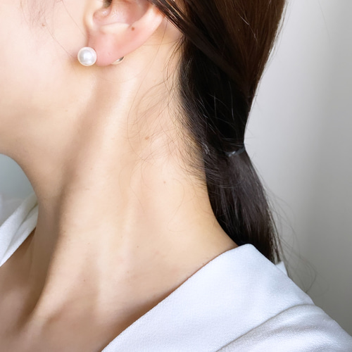 Pearl Ball 2way スタッドピアス サージカルステンレス