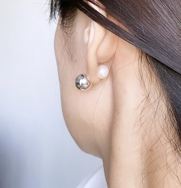 高品質 トルマリン タラッタ Thalatta パール スタッドピアス 2way アクセサリー