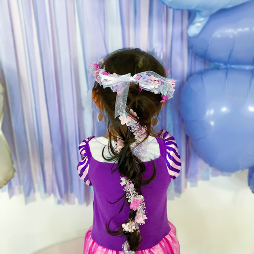 ラプンツェル風ヘアセット⭐︎花冠☆ヘアピン⭐︎バースデー