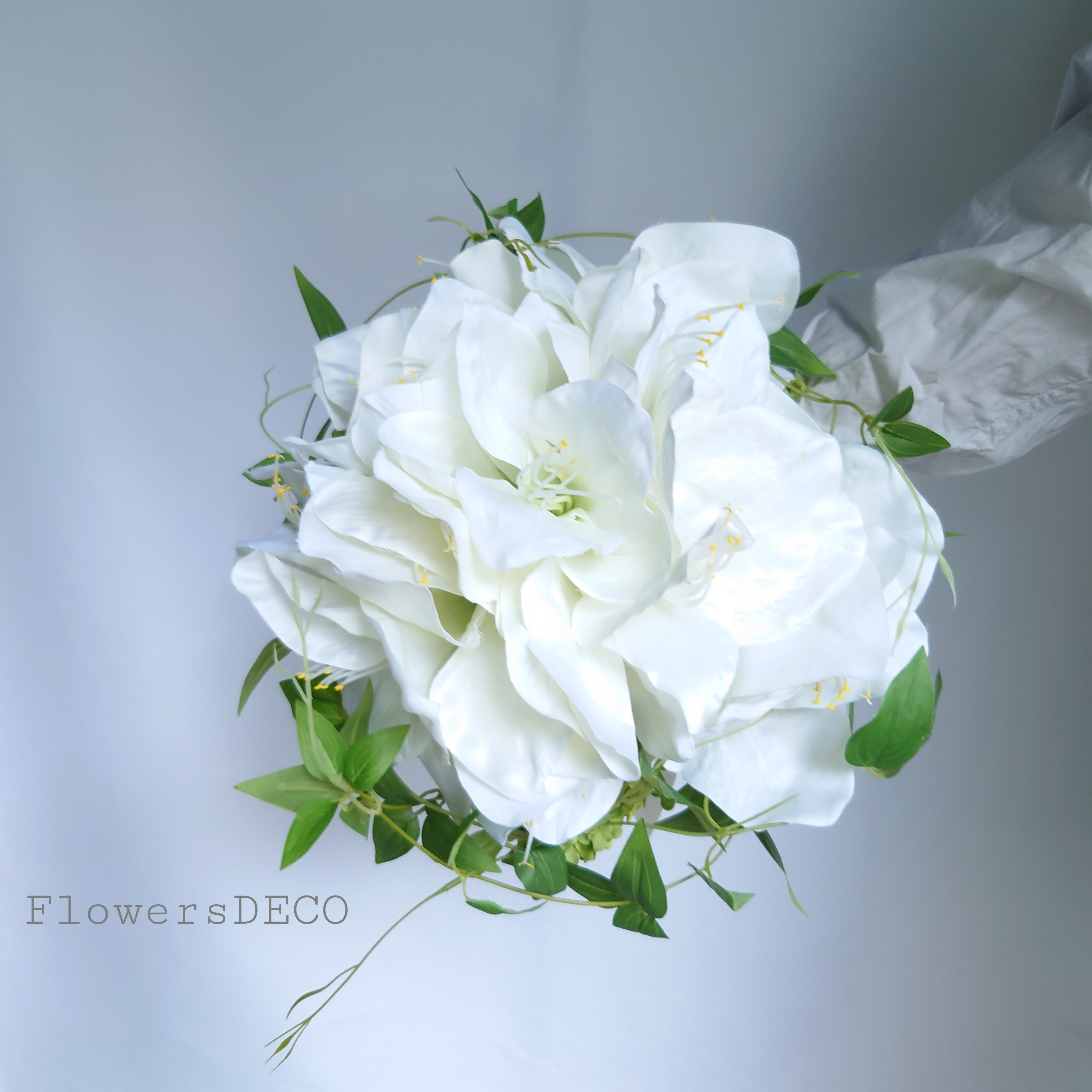 アマリリスのラウンドブーケ【Bouquet】アーティシャルフラワー 23,200円