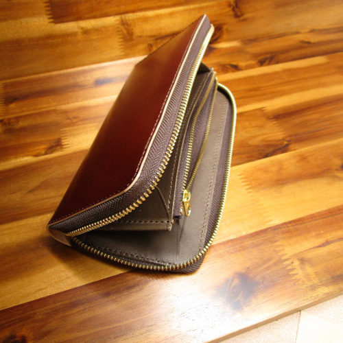 レーデルオガワ　コードバン　ラウンドファスナー長財布　新品 フルカラーオーダー】レーデルオガワ社製コードバン(7色)×内装